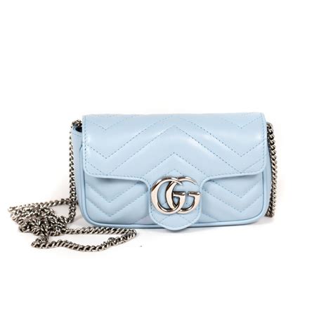 gucci marmont mini pastel blue|Gucci GG Marmont Super Mini Bag 'Pastel Blue' .